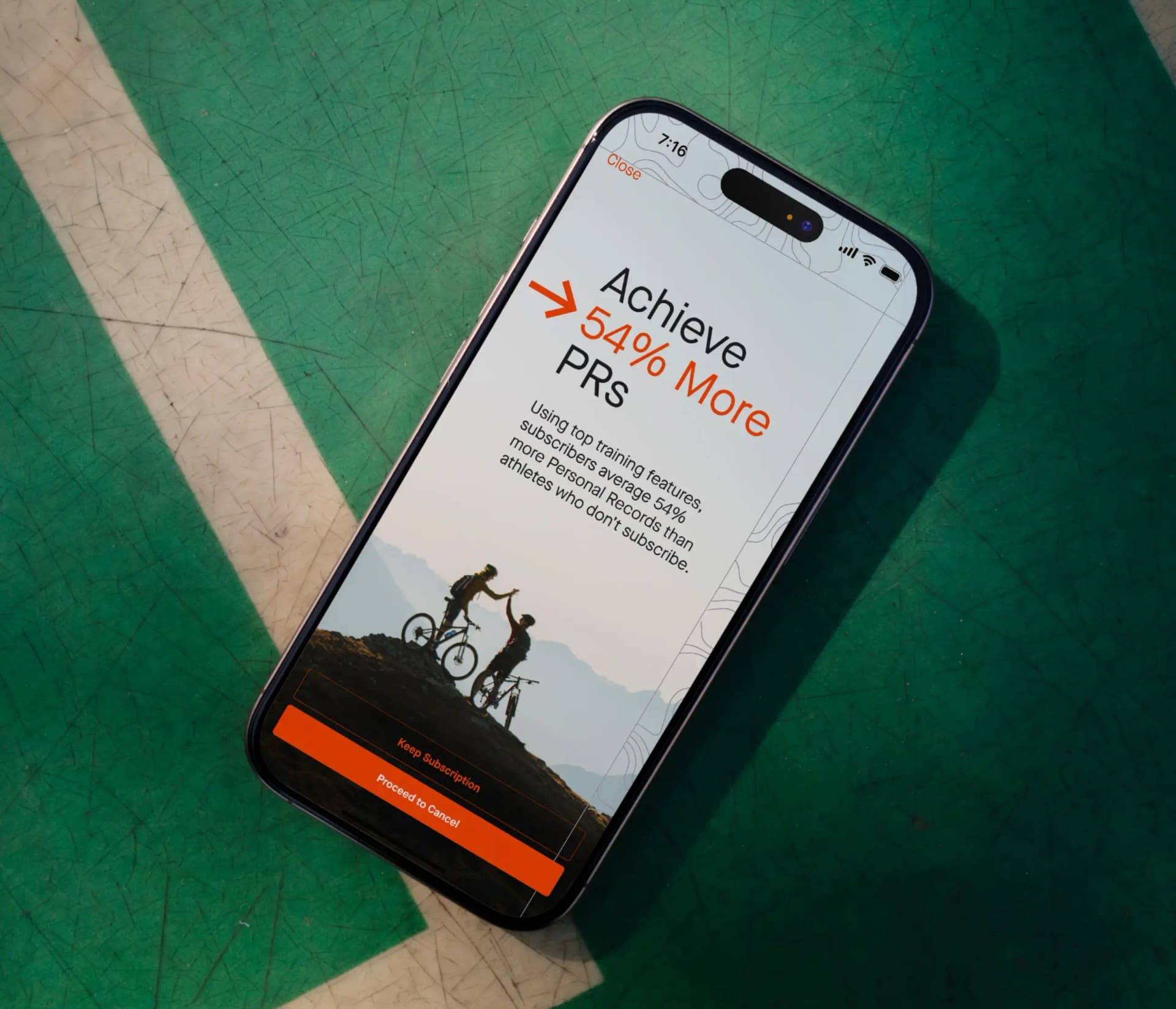 Strava subscription cancel modal